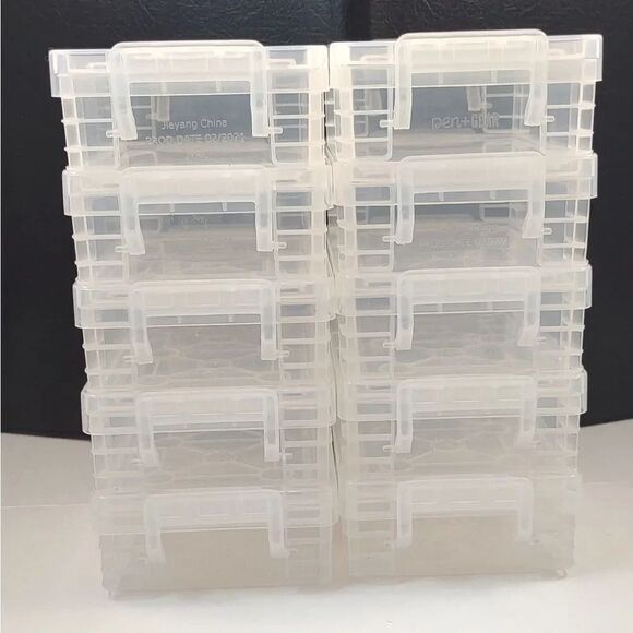 Baseball Trading Cards Plastic Container with snap lids lot of 10 - Picture 16 of 16